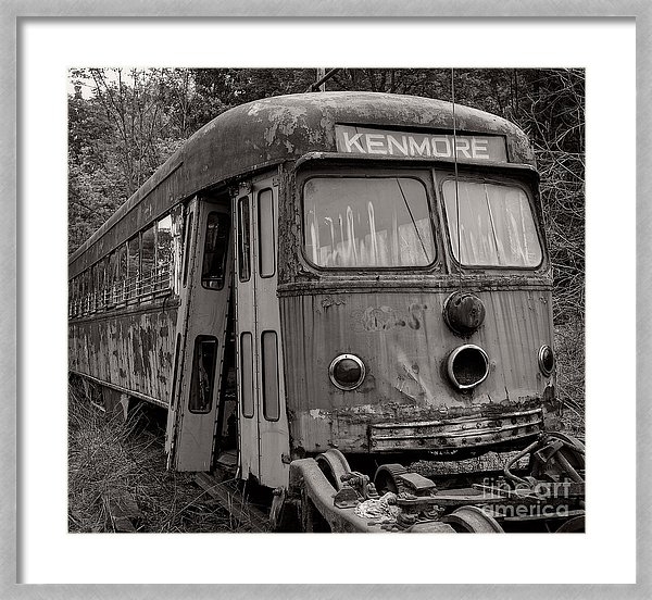 Trolley train Kenmore Square fine art pring