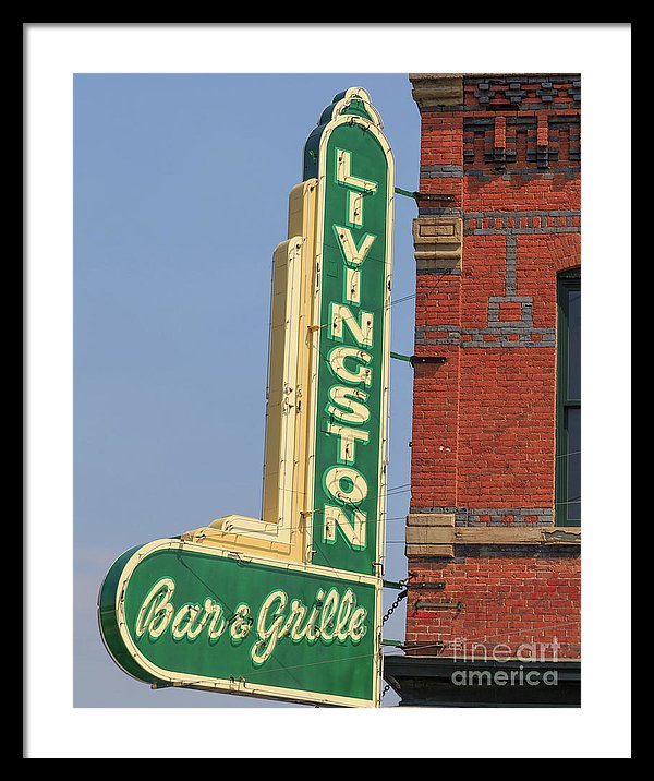 Livingston Bar And Grill Old Neon Sign Montana