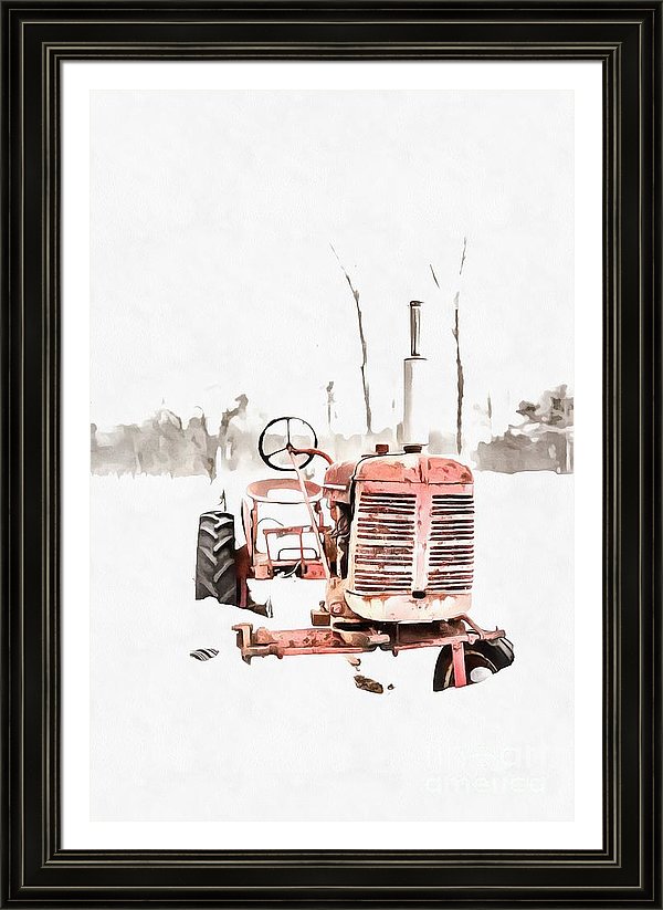 Abandoned Tractor in the Snow
