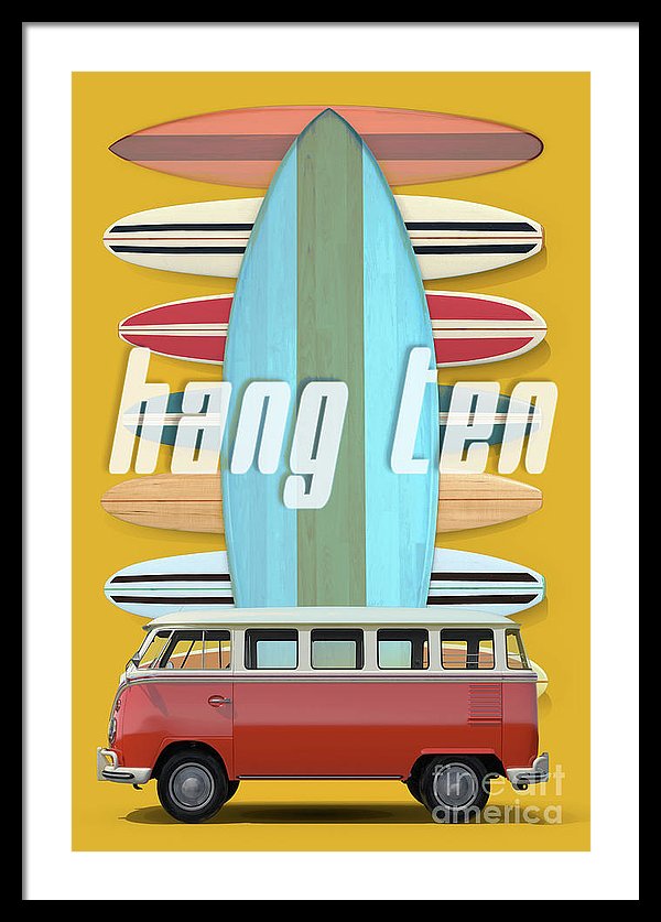 Hang Ten Surfboard Art