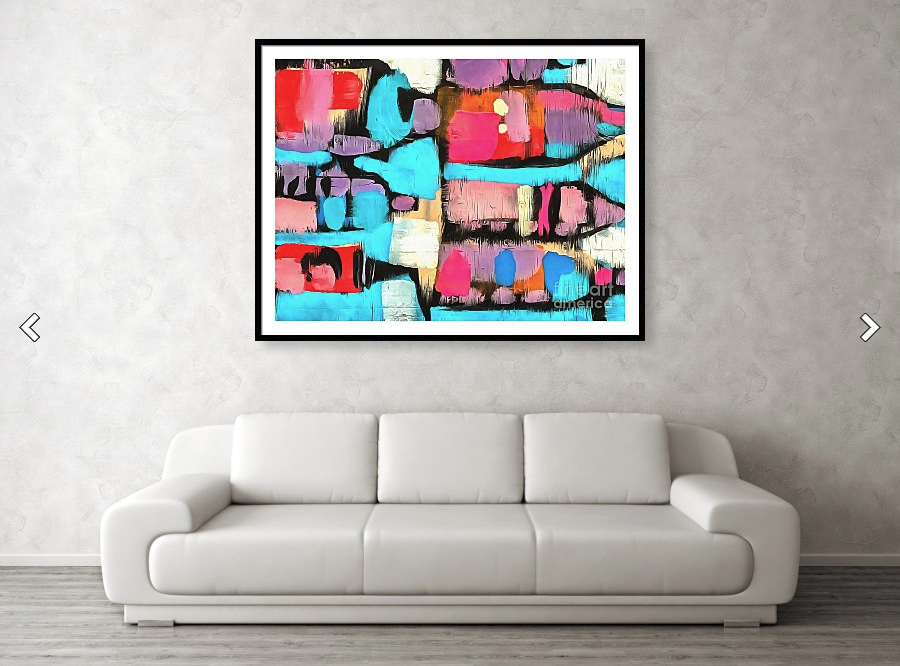 New! Wine Bottle Abstract Painting