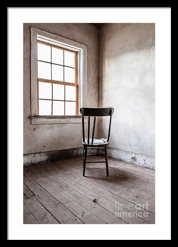 Chair by the window - abandoned home in Grafton Ghost Town, Rockville, Utah