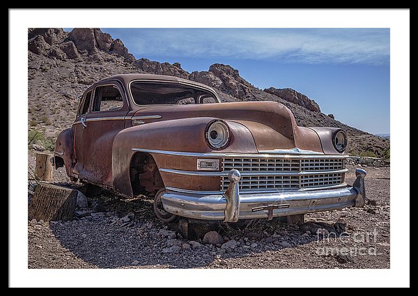 Old Vintage Car in the Desert