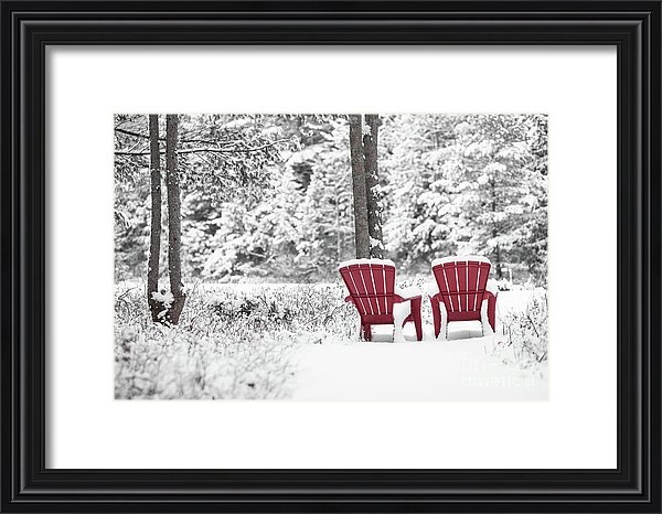 Winter at the Pond by Edward M. Fielding - https://edward-fielding.pixels.com/featured/red-chairs-in-winter-anderson-pond-edward-fielding.html