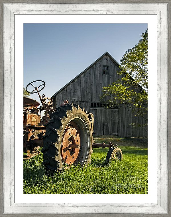Old tractor by the barn - https://edward-fielding.pixels.com/featured/day-is-done-edward-fielding.html
