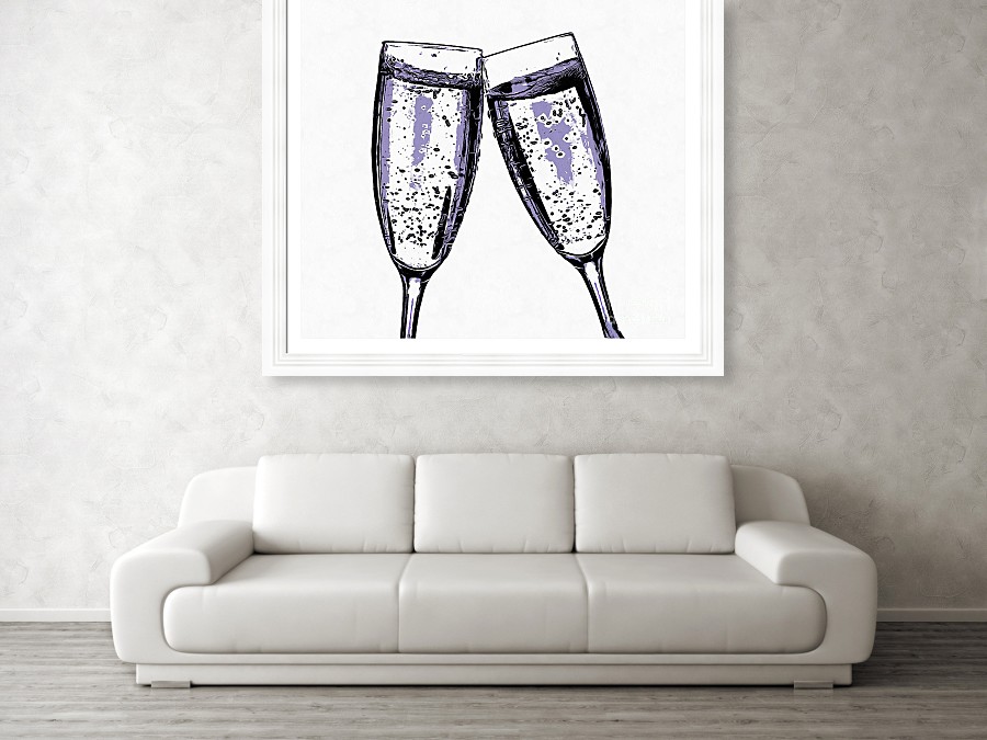 Champagne Wishes And Caviar Dreams Framed Print