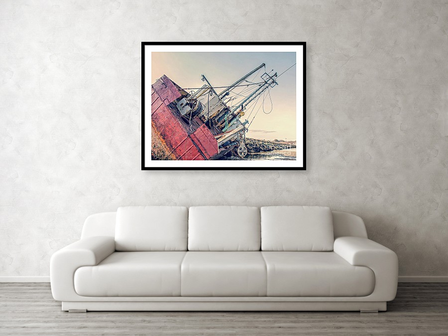 Grounded ship in Provincetown