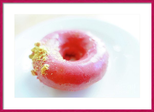 DESCRIPTION Dreamy Donut framed print by Edward Fielding. Bring your print to life with hundreds of different frame and mat combinations. Our framed prints are assembled, packaged, and shipped by our expert framing staff and delivered "ready to hang" with pre-attached hanging wire, mounting hooks, and nails. SHIPS WITHIN 2 - 3 business days