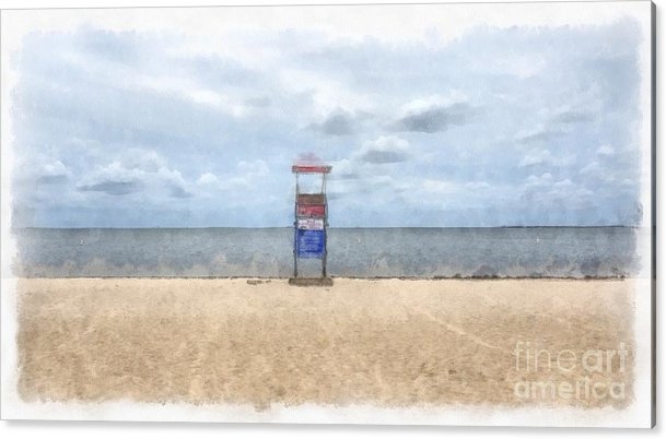 40" x 22" print of Cape Cod Beach Lifeguard Tower to a buyer from Bristol, CT.