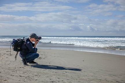 Lugging a big heavy camera bag all over San Diego.