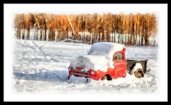 Vintage Truck in the Snow