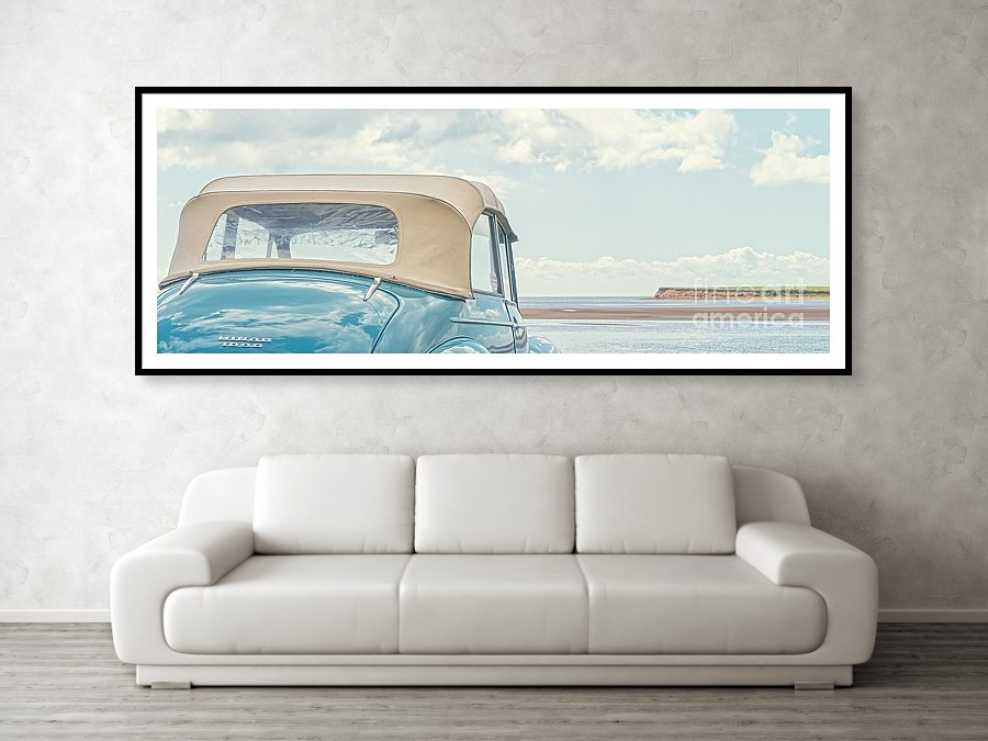 Morris Minor at the Beach