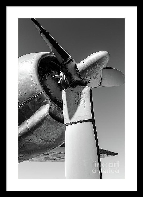 Fine art photograph of an airplane propeller. Fine art prints for sale.