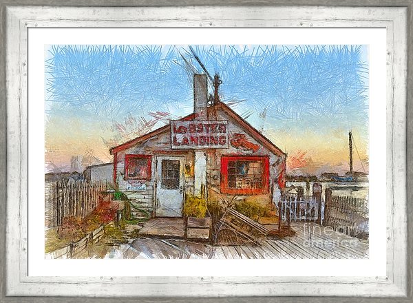 Lobster Landing - lobster pound art by Edward Fielding