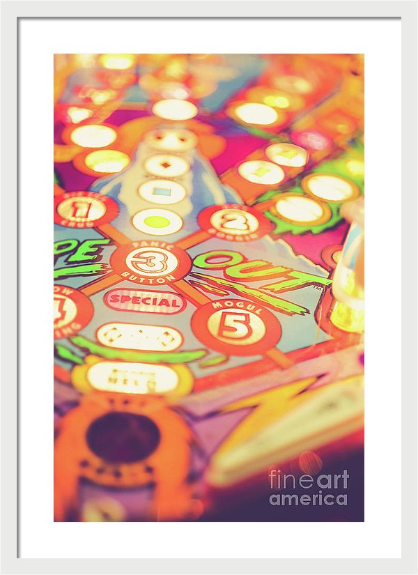 Fine art pinball machine art prints