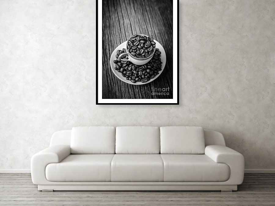 Coffee artwork in museum quality frame and matted prints.