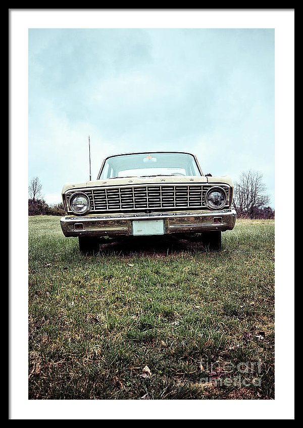 Photograph of an old Ford car