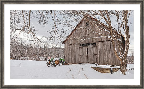 Farm in winter New Hampshire