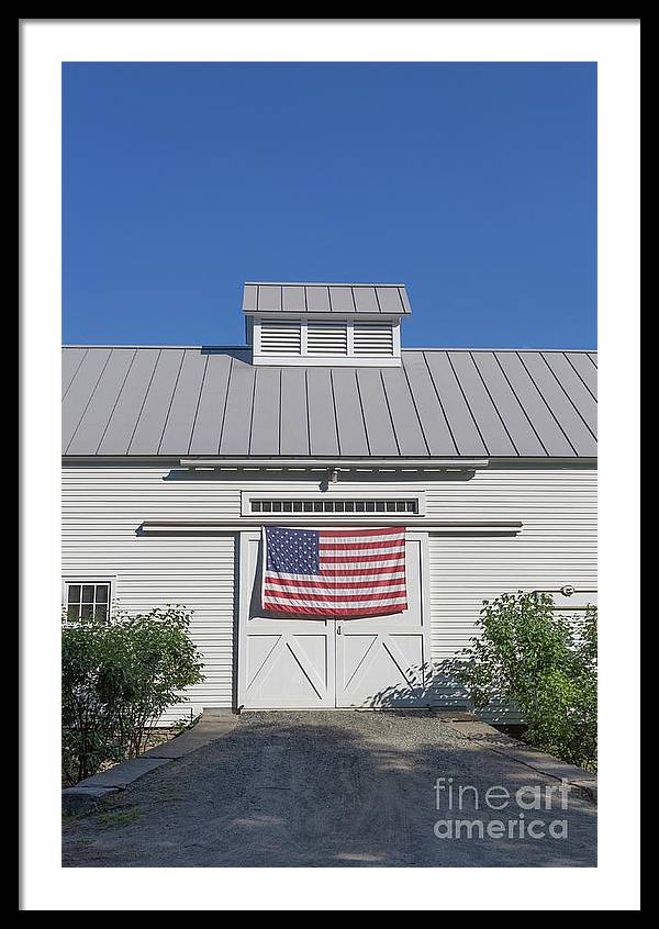 American Flag on Barn artwork