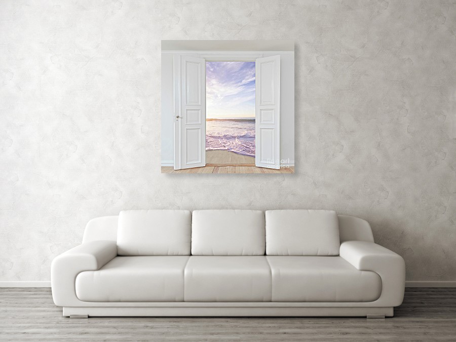 Ocean and beach artwork