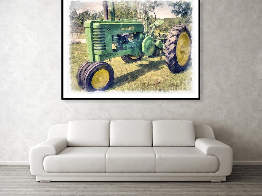 Art prints of tractors for sale