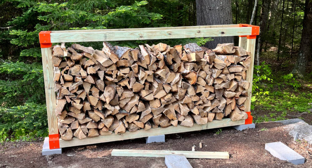 Firewood storage rack